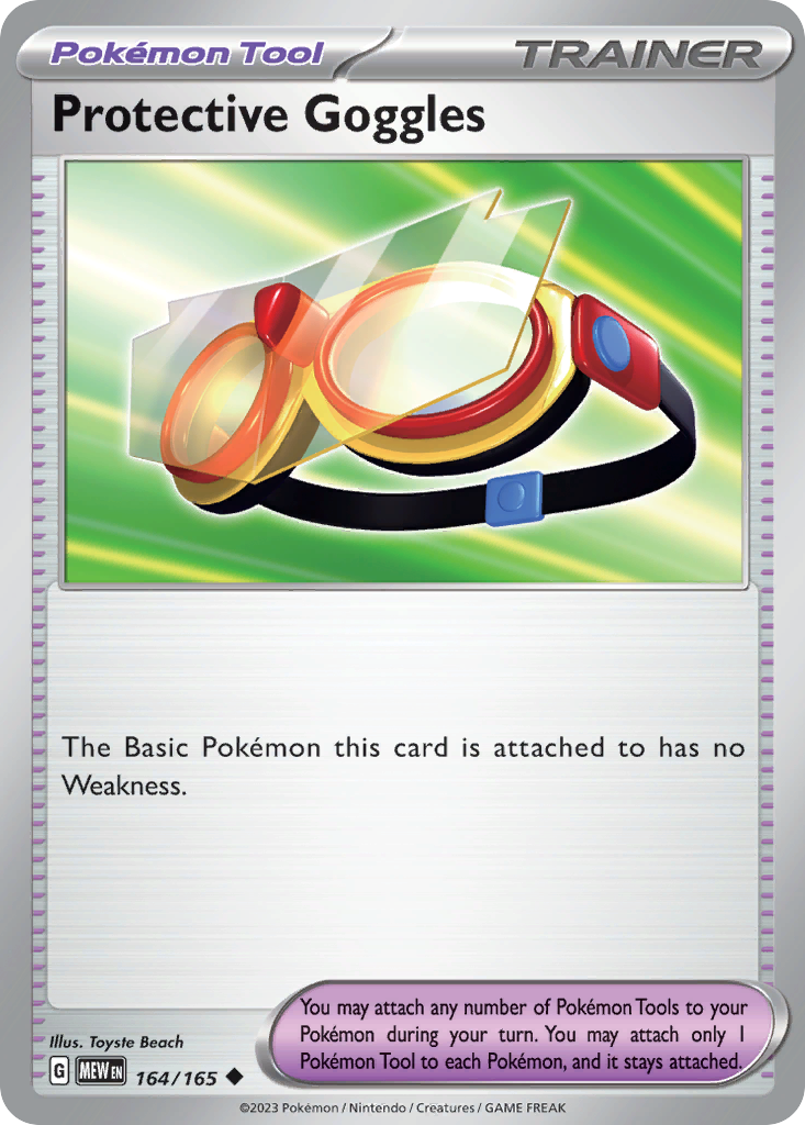 Protective Goggles — illustrated card