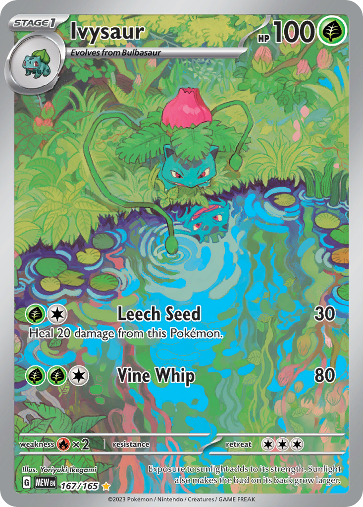 Ivysaur — illustrated card