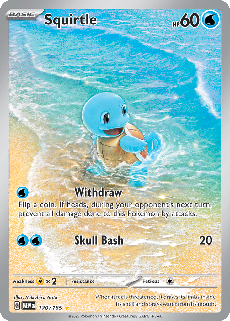 Squirtle — illustrated card