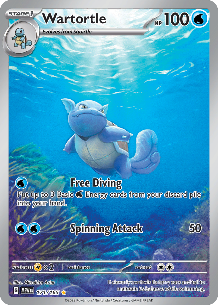 Wartortle — illustrated card
