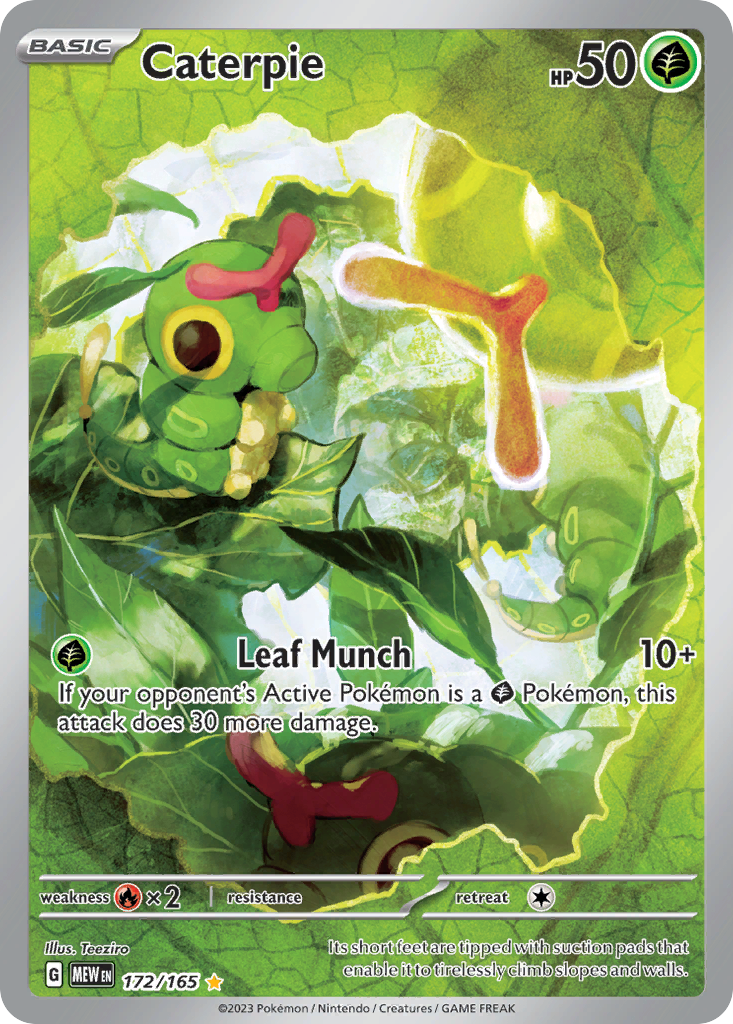 Caterpie — illustrated card