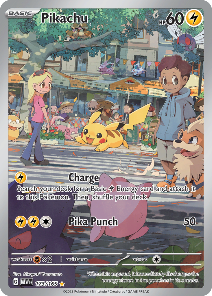 Pikachu — illustrated card