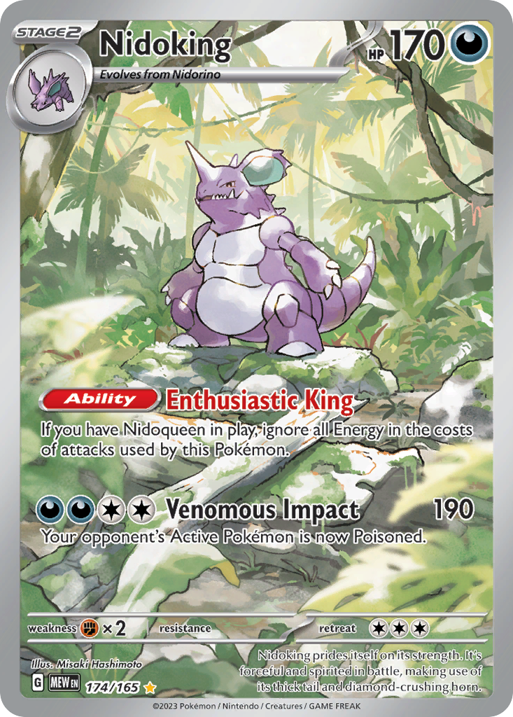 Nidoking — illustrated card
