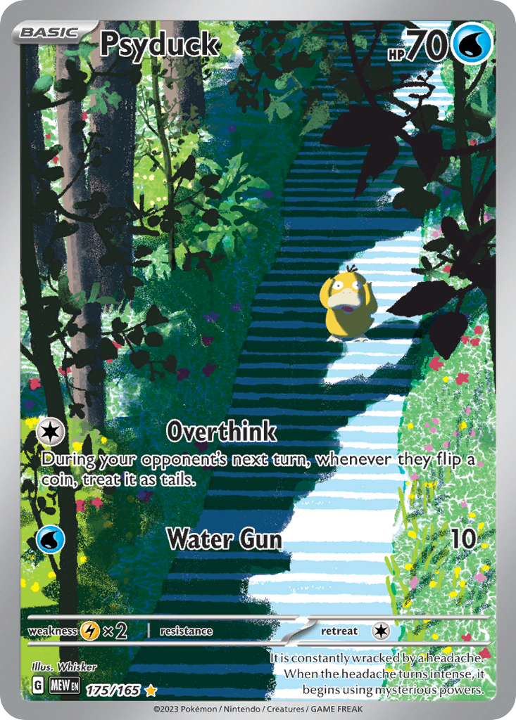 Psyduck — illustrated card