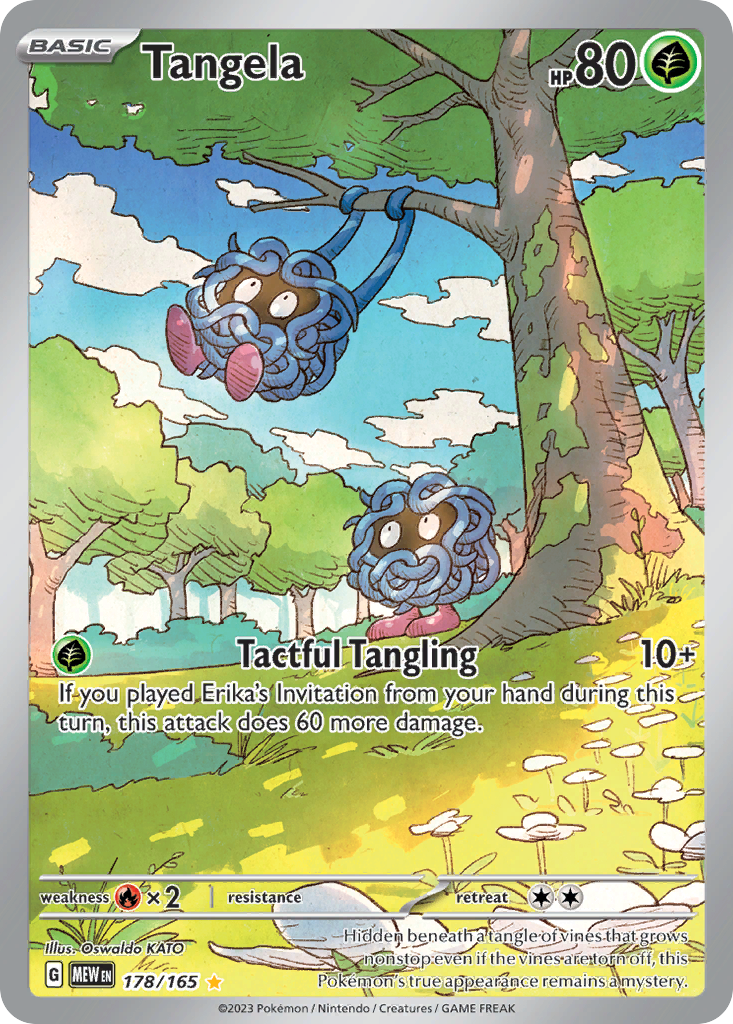 Tangela — illustrated card