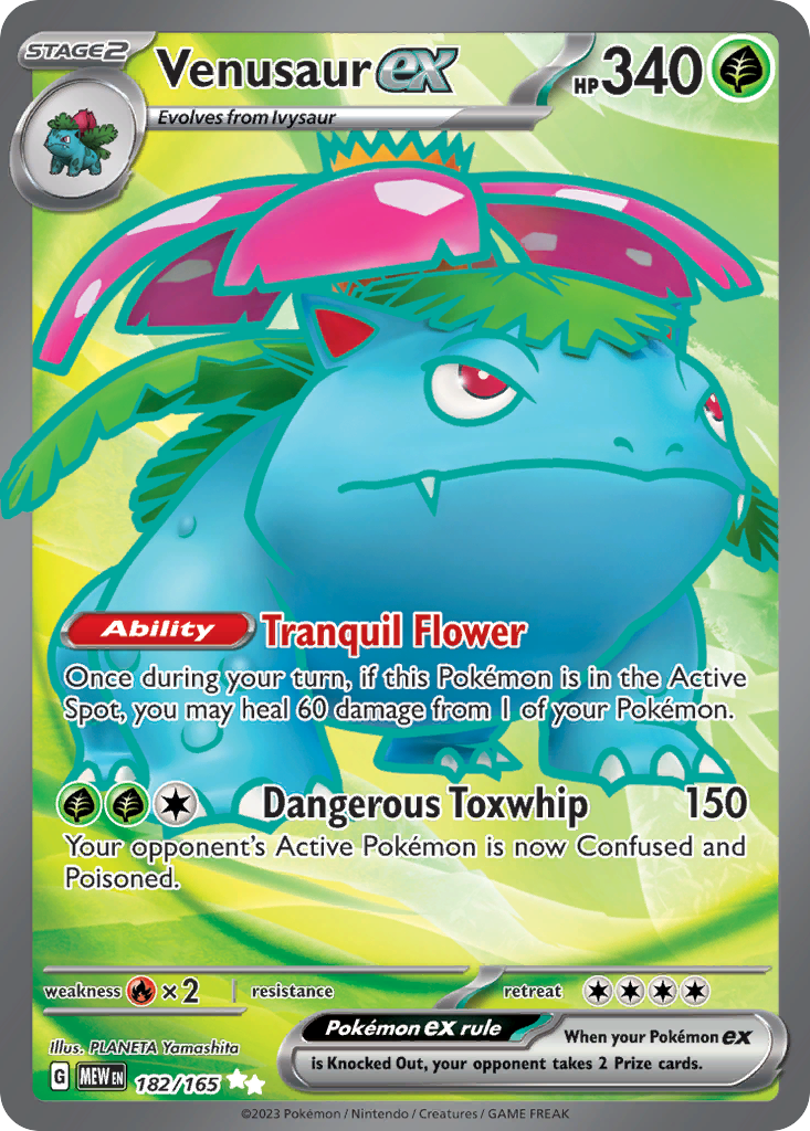 Venusaur ex — illustrated card