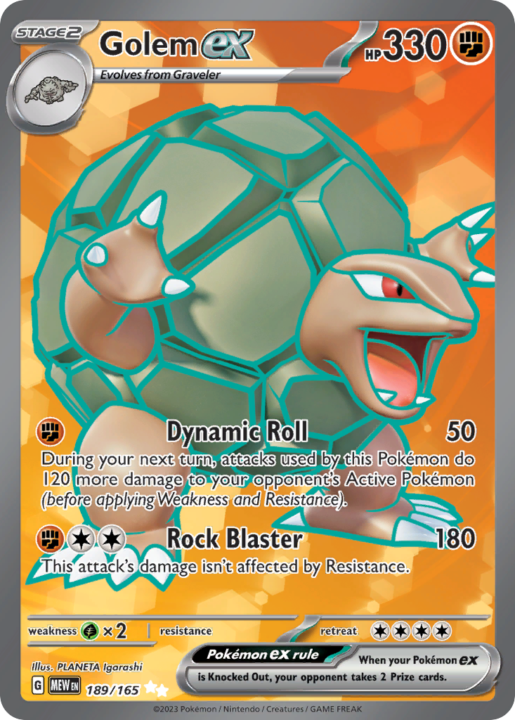 Golem ex — illustrated card