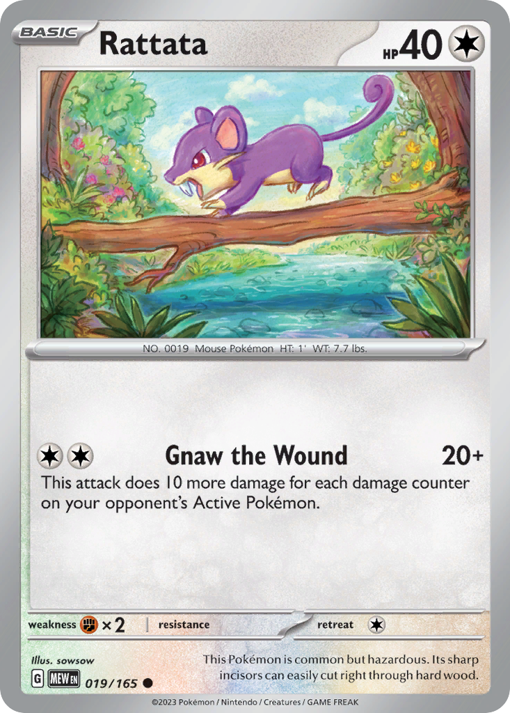 Rattata — illustrated card