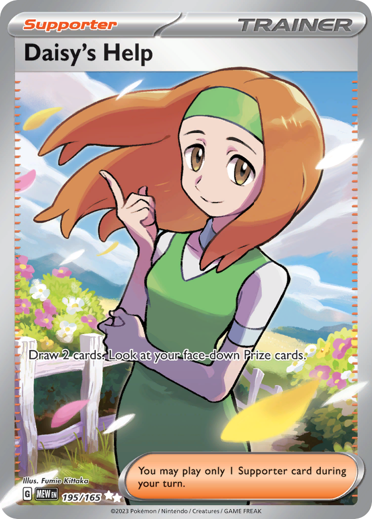 Daisy's Help — illustrated card