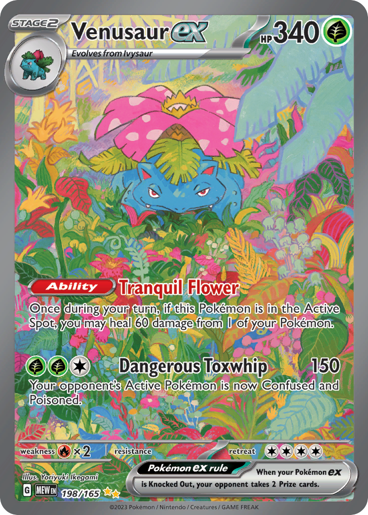 Venusaur ex — illustrated card