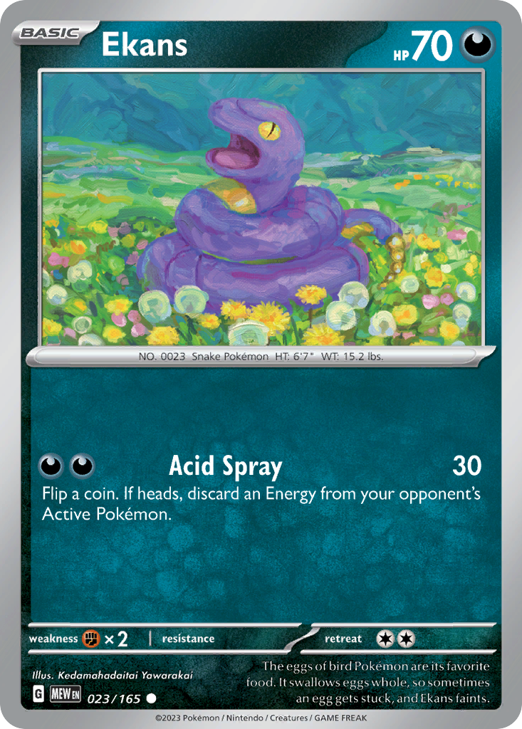 Ekans — illustrated card