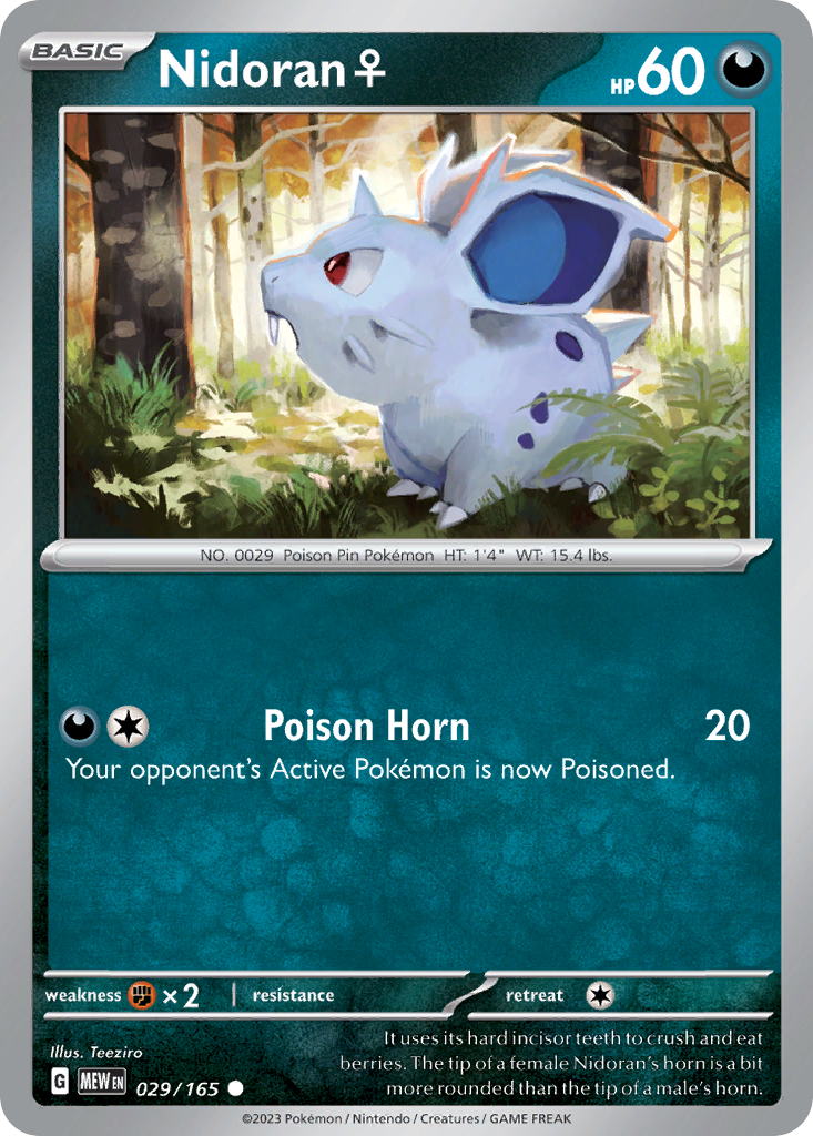 Nidoran ♀ — illustrated card