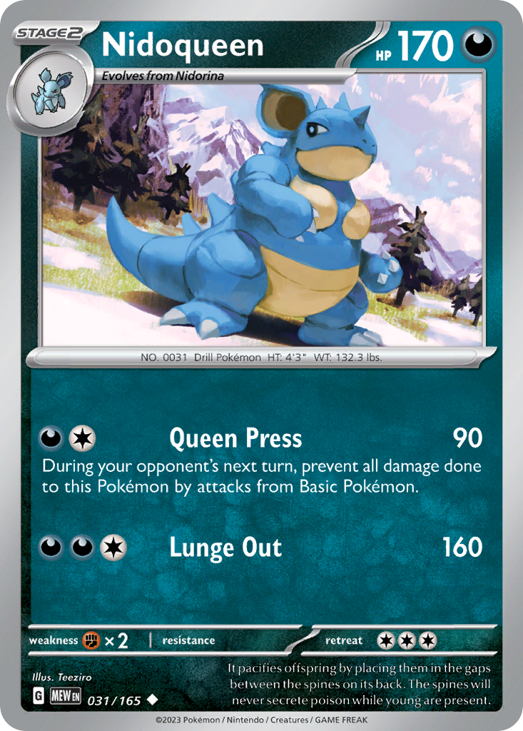 Nidoqueen — illustrated card