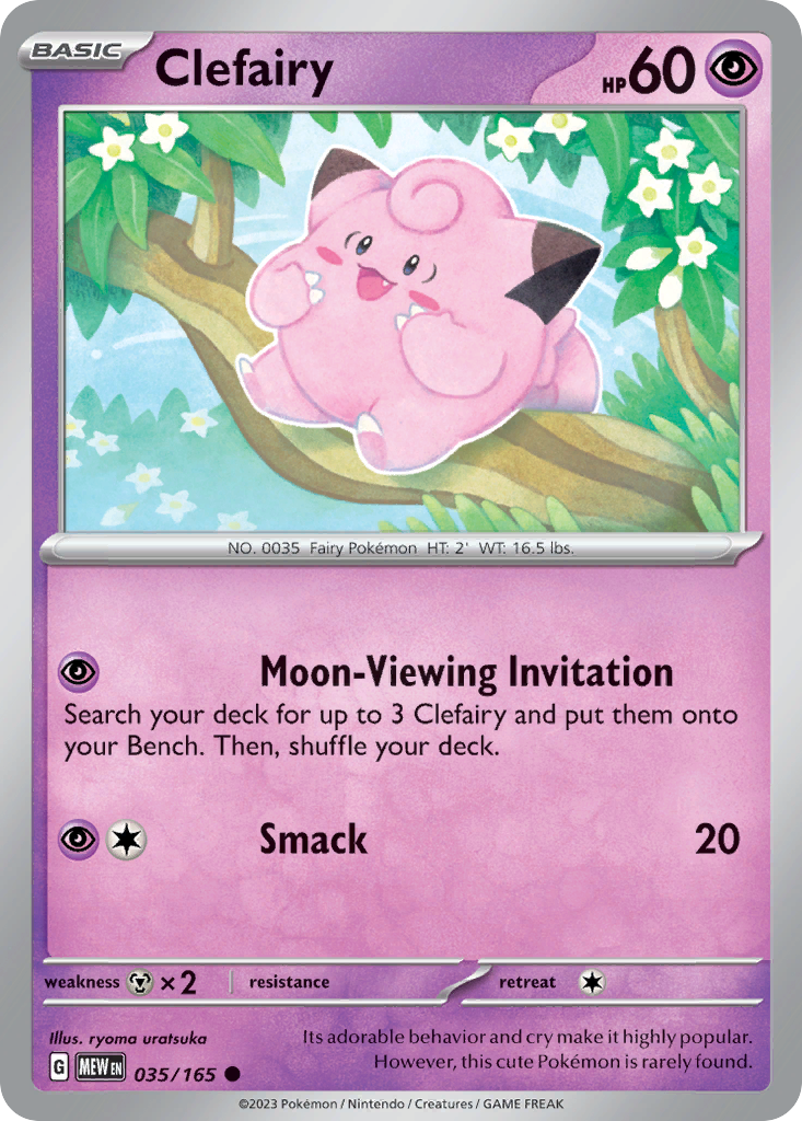 Clefairy — illustrated card