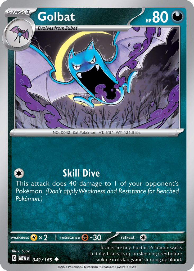 Golbat — illustrated card