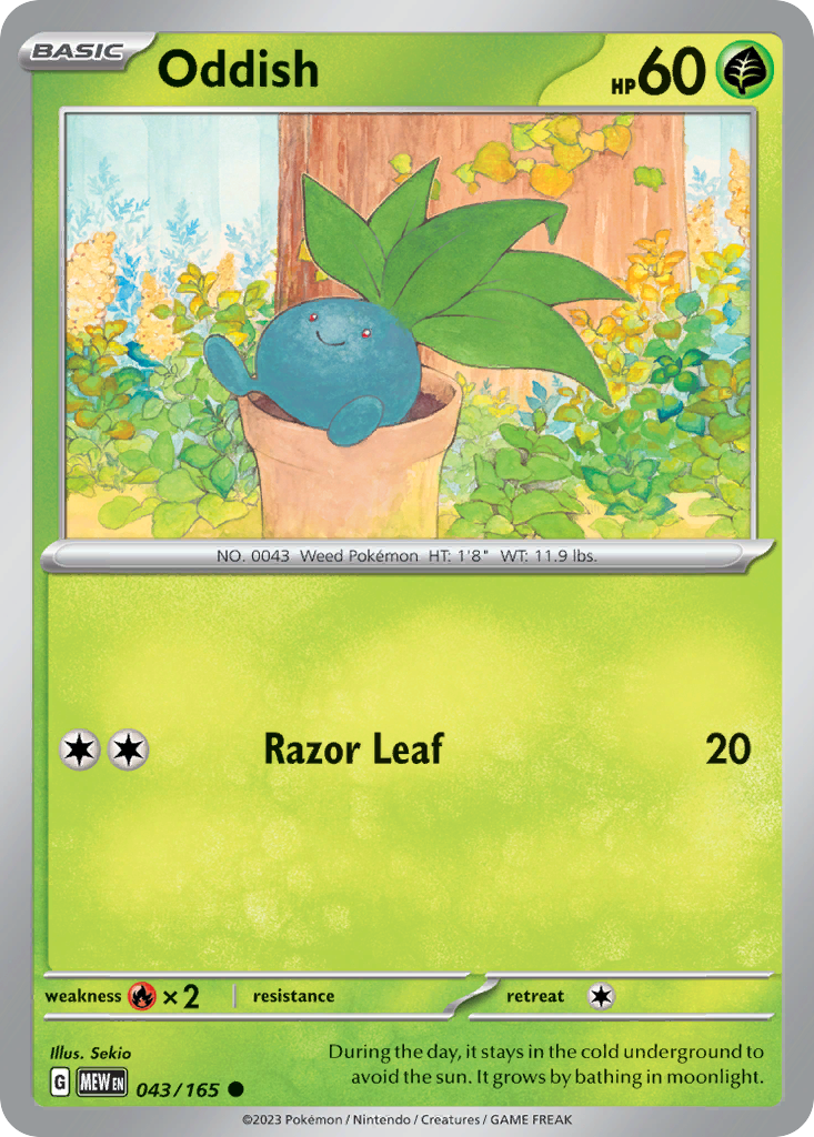 Oddish — illustrated card