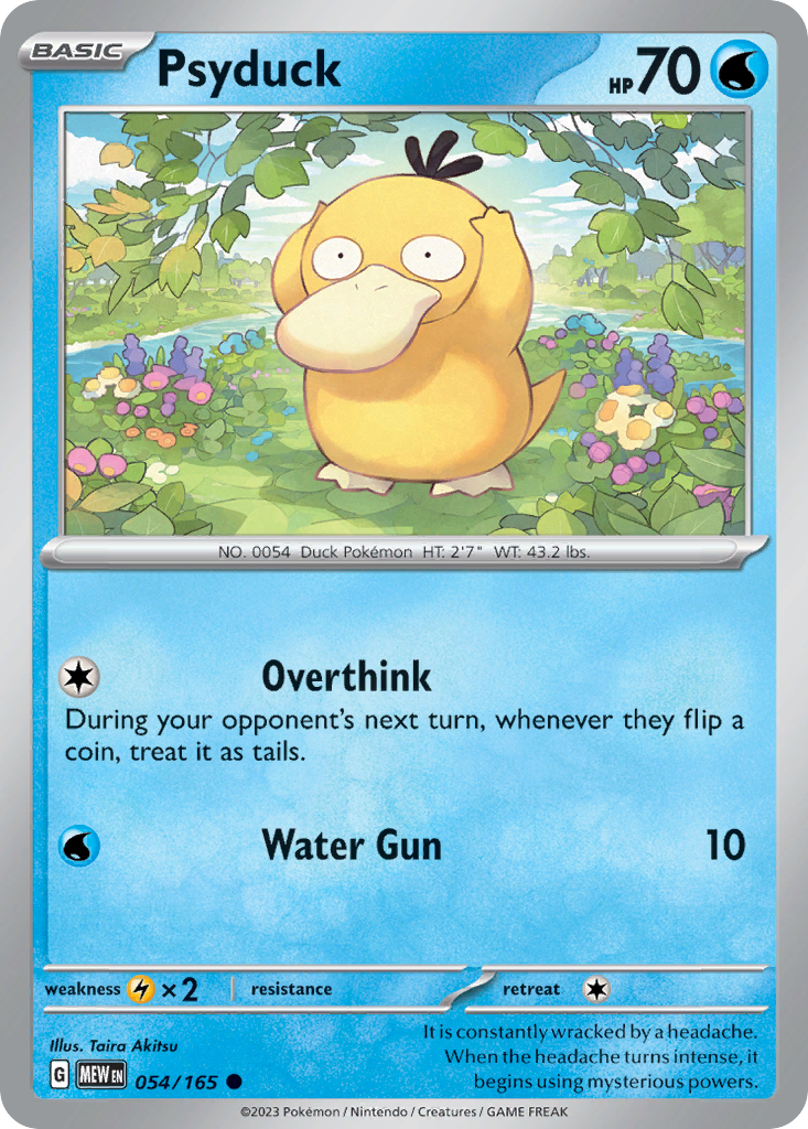Psyduck — illustrated card