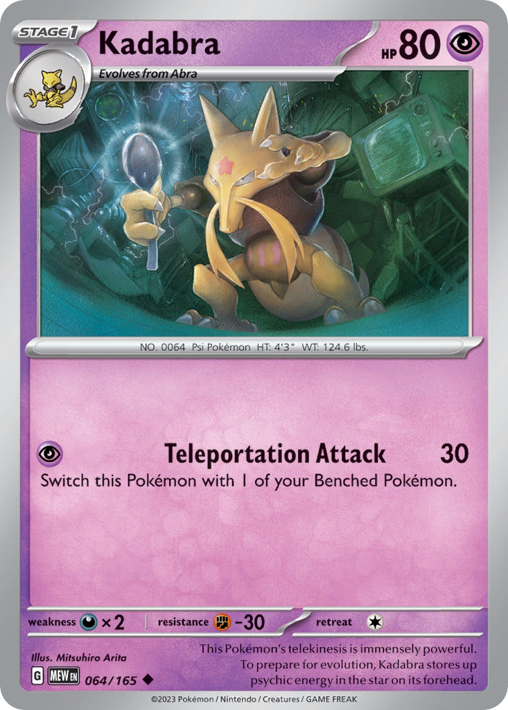 Kadabra — illustrated card