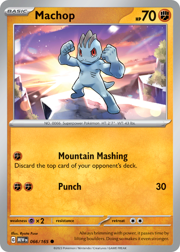 Machop — illustrated card