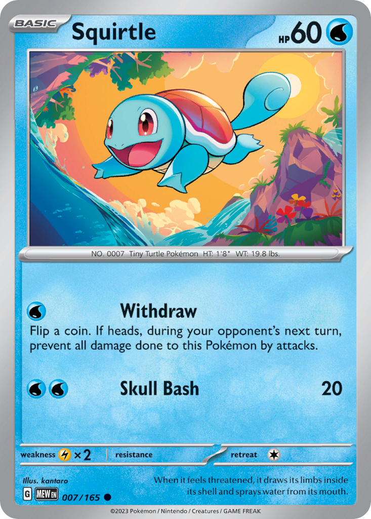 Squirtle — illustrated card
