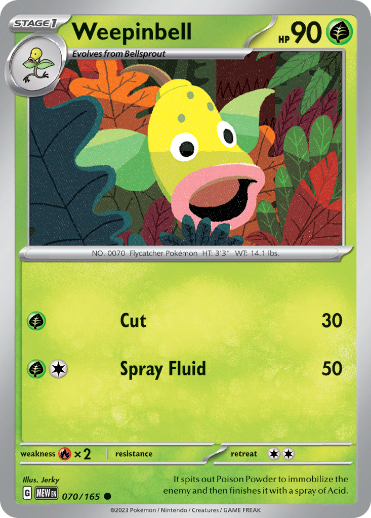 Weepinbell — illustrated card