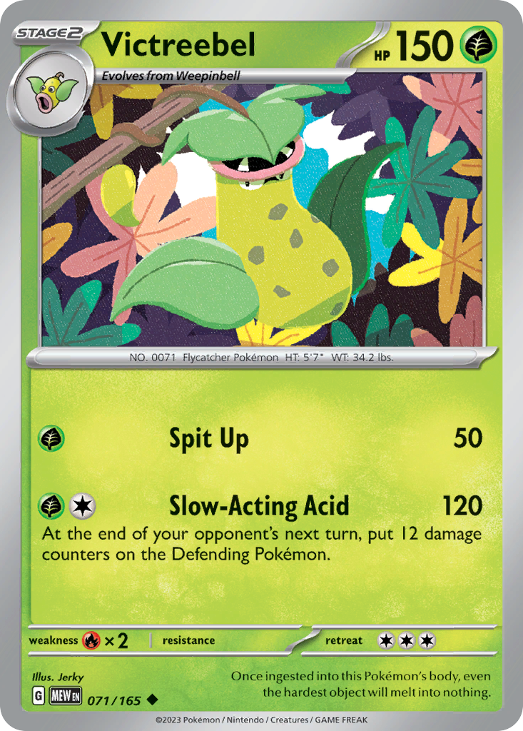 Victreebel — illustrated card