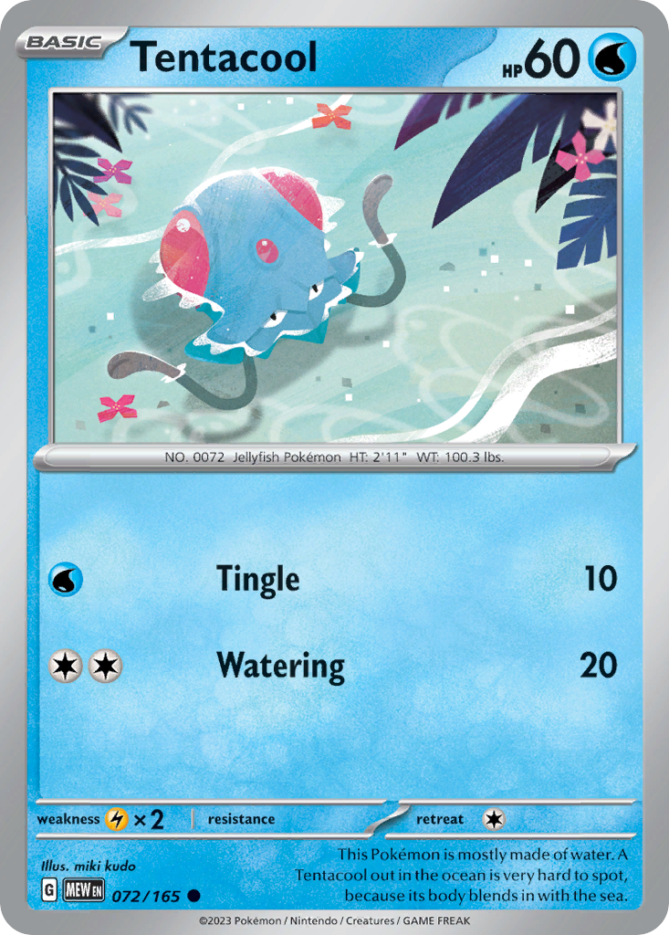 Tentacool — illustrated card