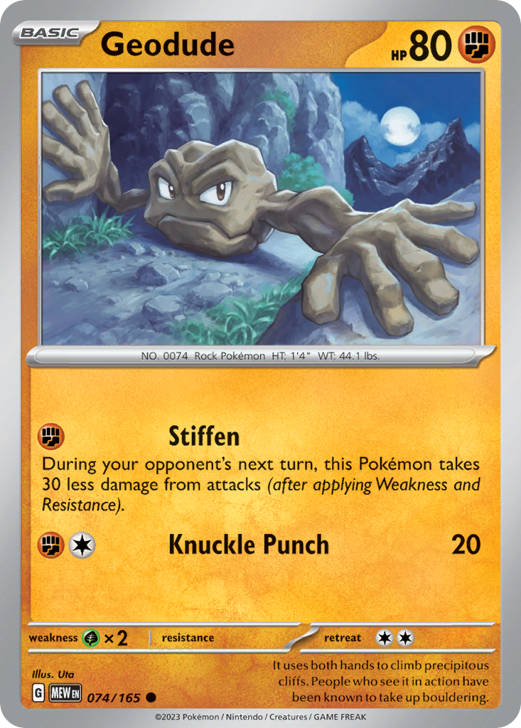 Geodude — illustrated card