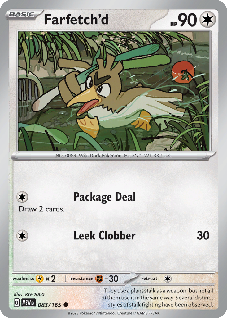 Farfetch'd — illustrated card