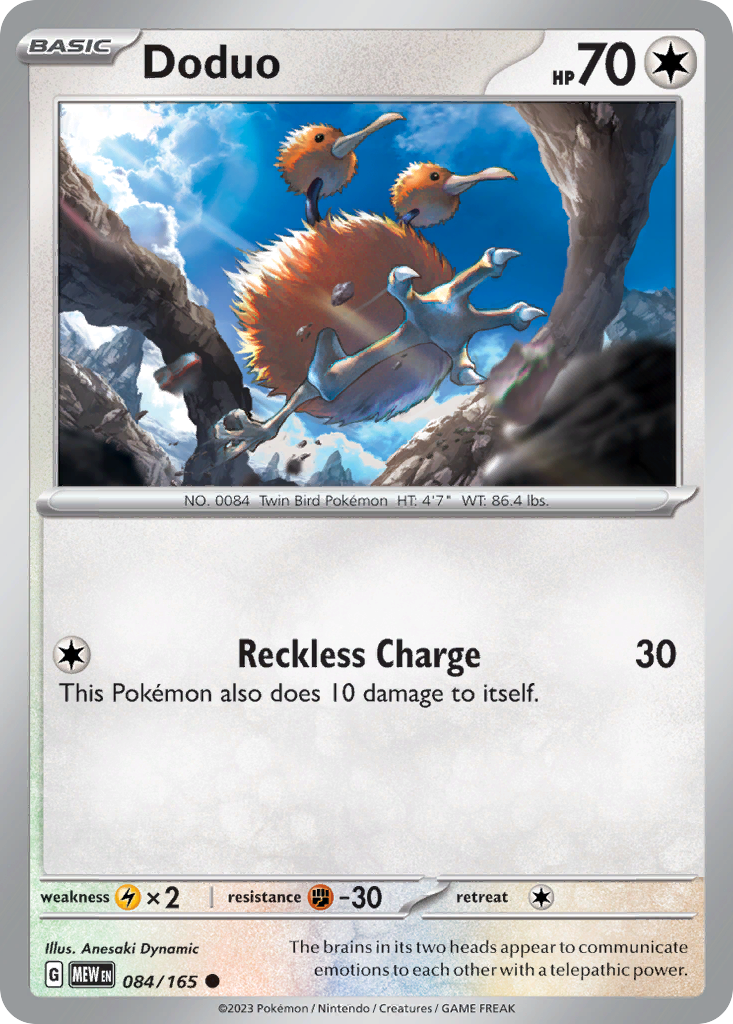 Doduo — illustrated card