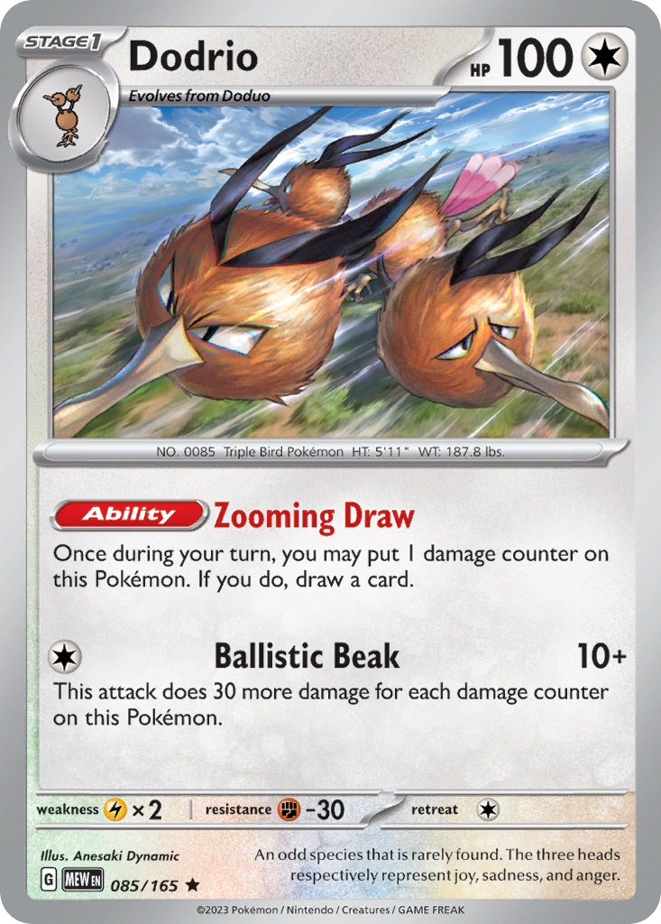 Dodrio — illustrated card