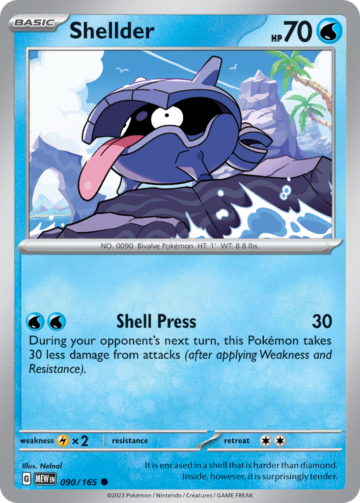 Shellder — illustrated card