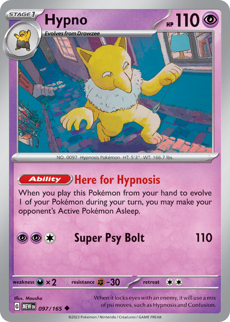 Hypno — illustrated card