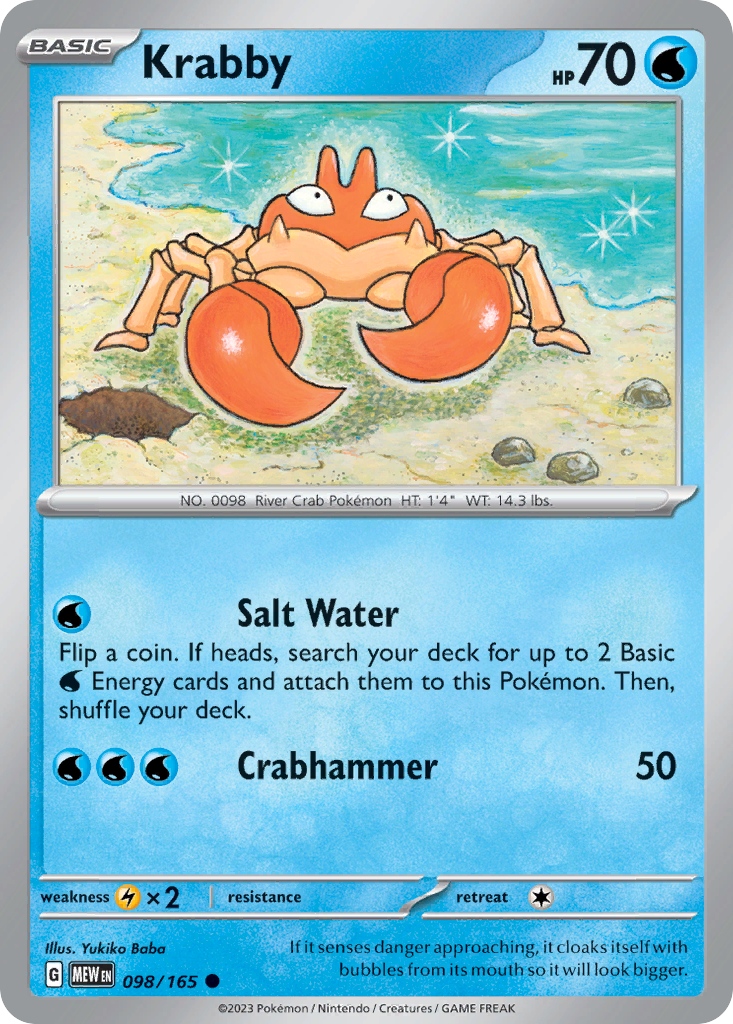 Krabby — illustrated card