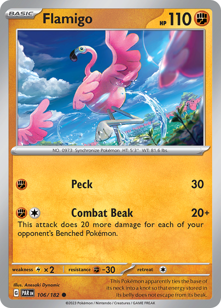 Flamigo — illustrated card