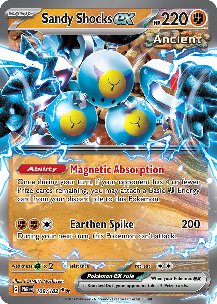 Sandy Shocks ex — illustrated card
