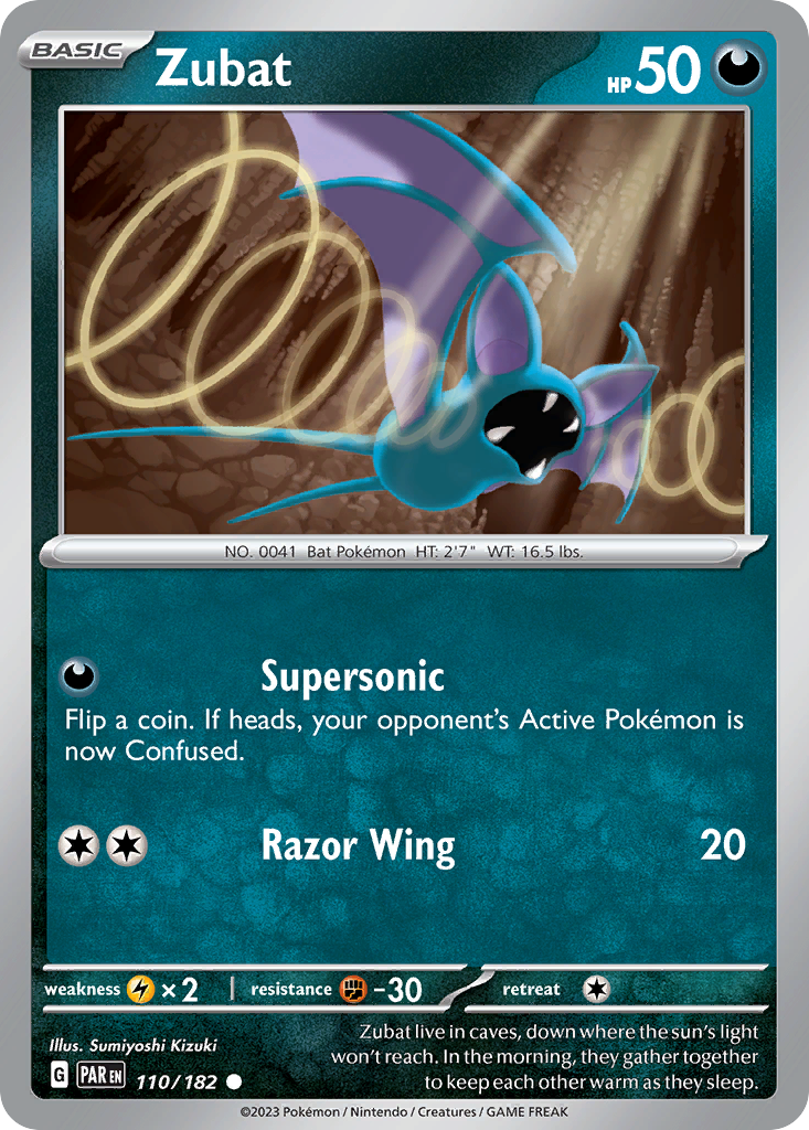 Zubat — illustrated card