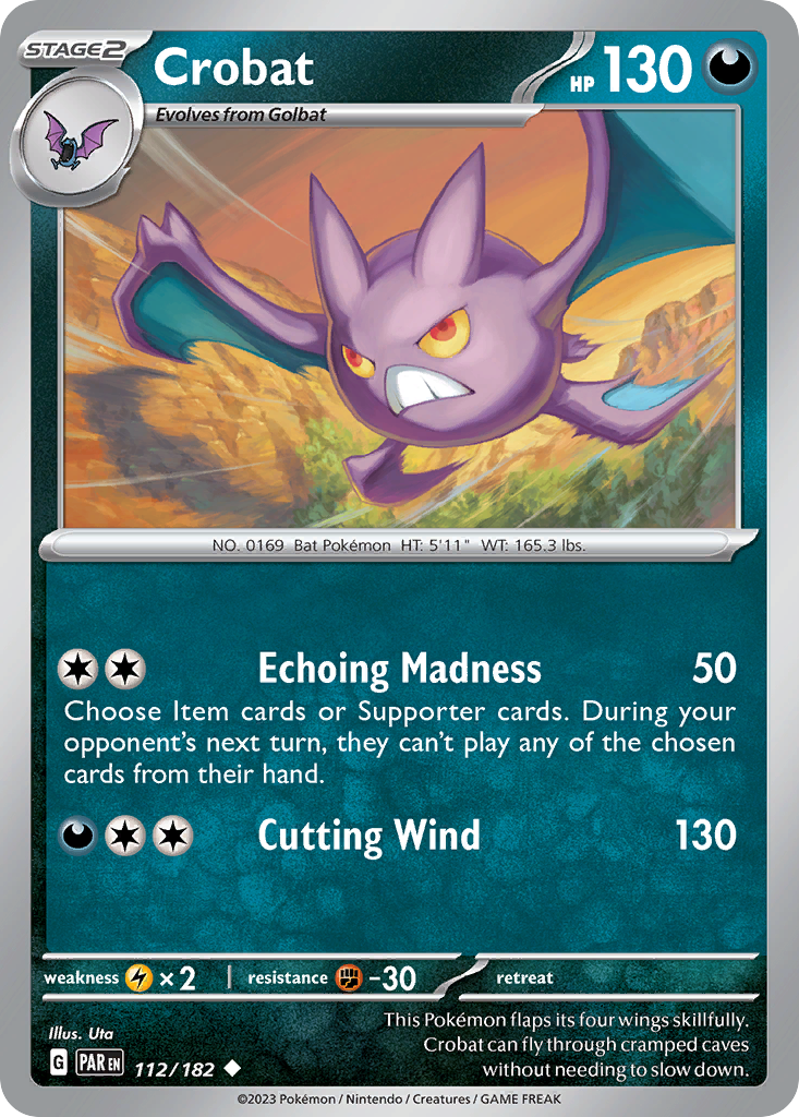 Crobat — illustrated card