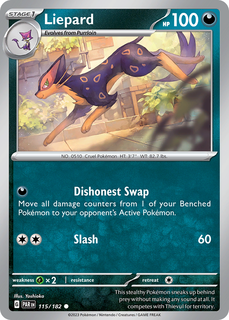 Liepard — illustrated card