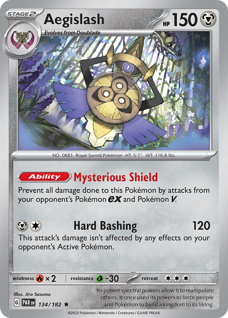 Aegislash — illustrated card