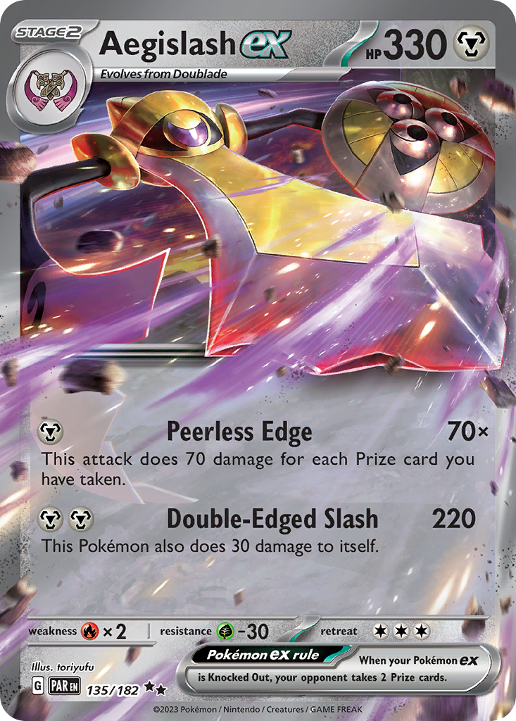 Aegislash ex — illustrated card