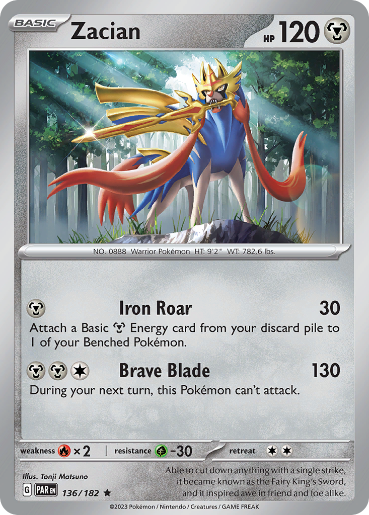 Zacian — illustrated card