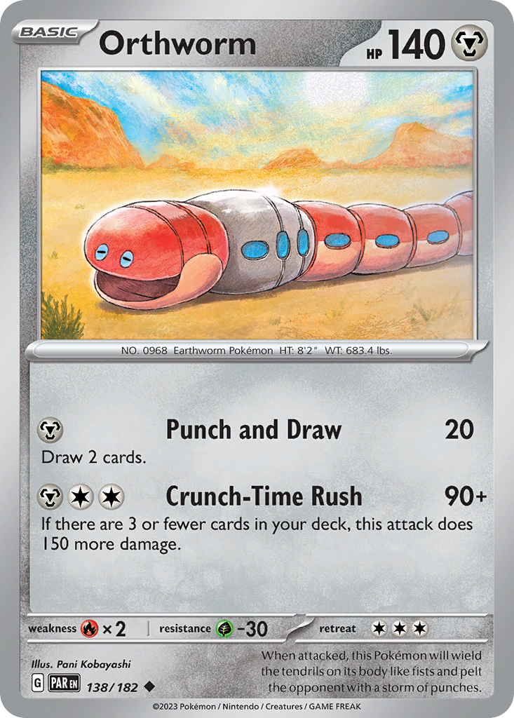 Orthworm — illustrated card