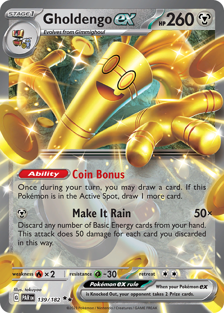 Gholdengo ex — illustrated card