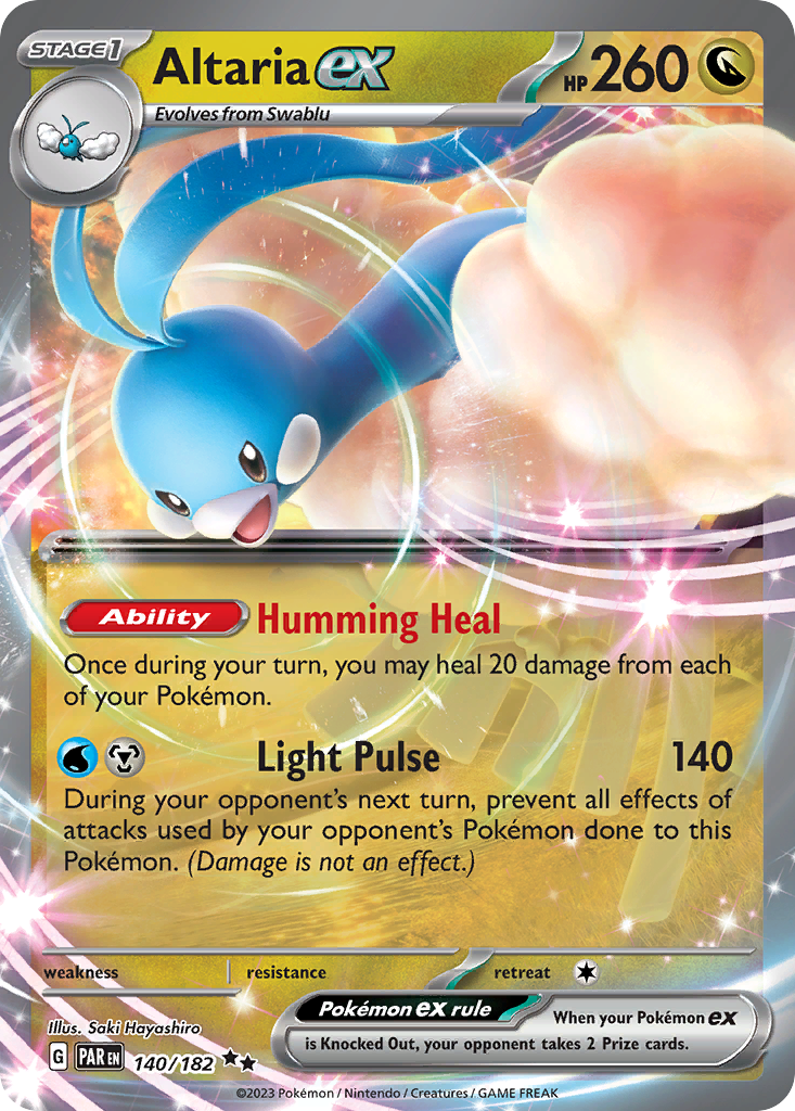 Altaria ex — illustrated card