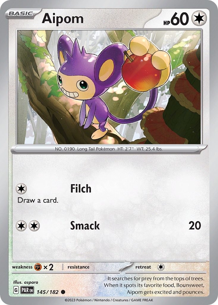 Aipom — illustrated card