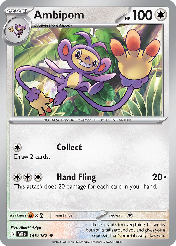 Ambipom — illustrated card