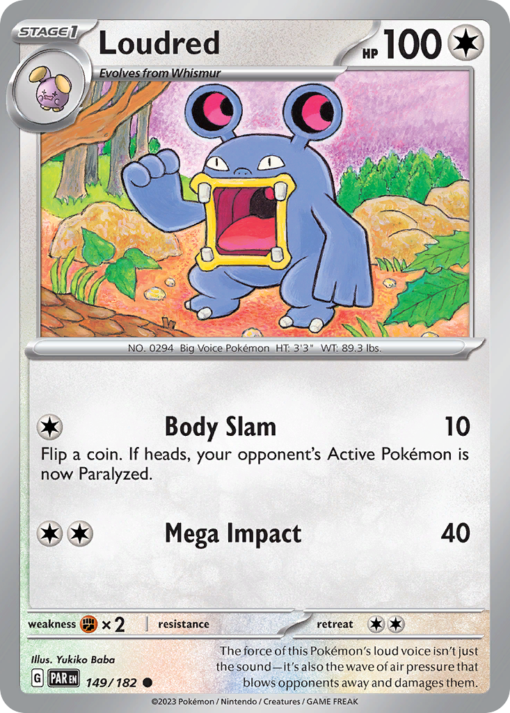 Loudred — illustrated card