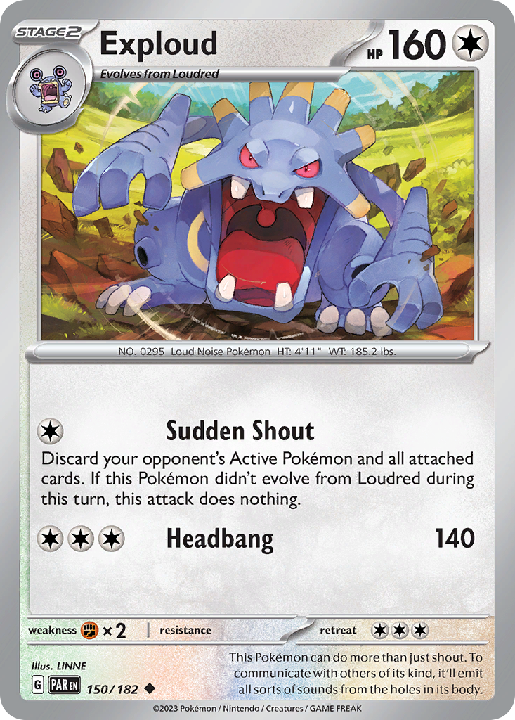 Exploud — illustrated card