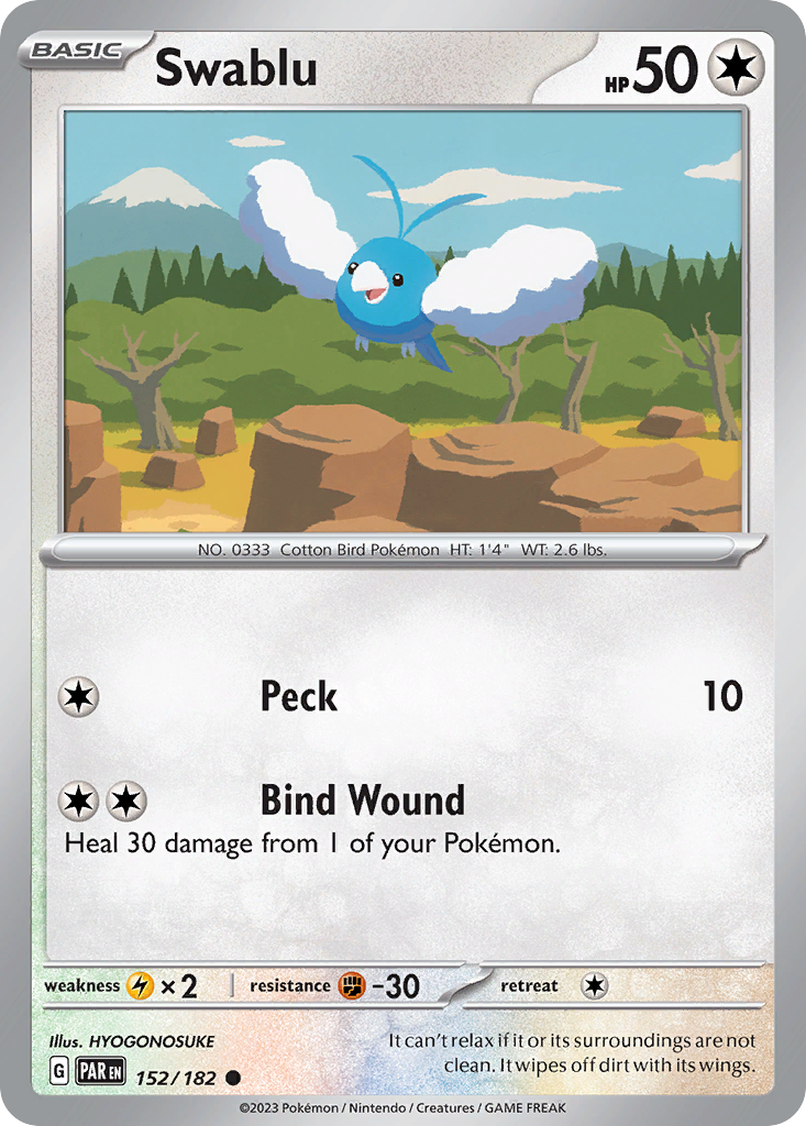 Swablu — illustrated card
